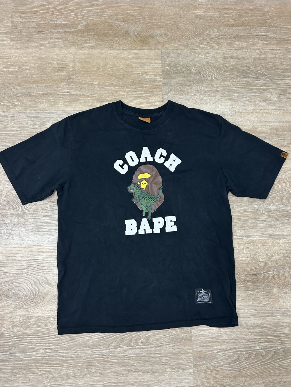 A Bathing Ape x Coach BAPE Men's 3XL White Graphic Crew Neck Short Sleeve Tee